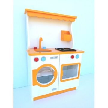 Ahşap Modern Mutfak Turuncu
