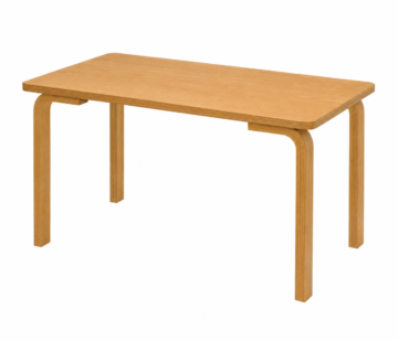Kayın Ahşap Dikdörtgen Masa 120×55×60 cm